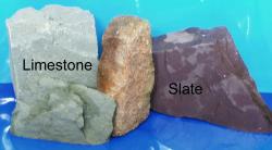 Picture of different types of rock